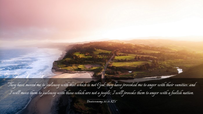 Picture 03 - Deuteronomy 32:21 KJV Desktop Wallpaper - They have moved me to jealousy with that which is - Desktop Bible Verse Wallpaper