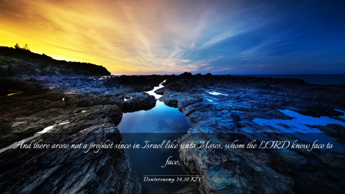 Picture 03 - Deuteronomy 34:10 KJV Desktop Wallpaper - And there arose not a prophet since in Israel - Desktop Bible Verse Wallpaper