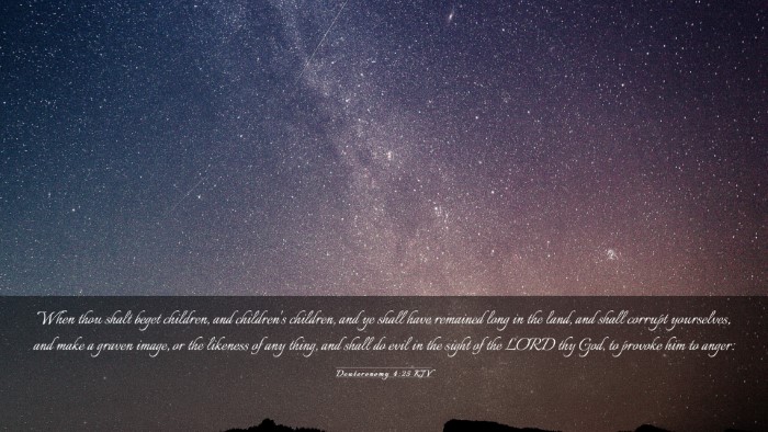 Picture 03 - Deuteronomy 4:25 KJV Desktop Wallpaper - When thou shalt beget children, and children's - Desktop Bible Verse Wallpaper