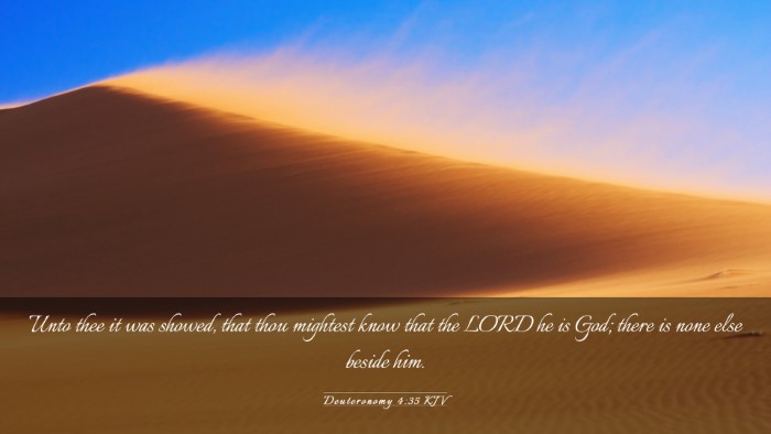 Picture 03 - Deuteronomy 4:35 KJV Desktop Wallpaper - Unto thee it was showed, that thou mightest know - Desktop Bible Verse Wallpaper