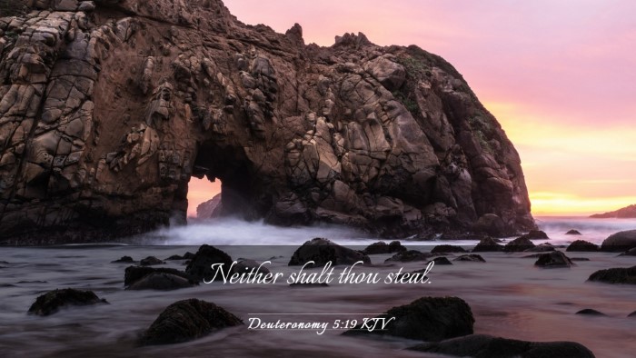 Picture 03 - Deuteronomy 5:19 KJV Desktop Wallpaper - Neither shalt thou - Desktop Bible Verse Wallpaper