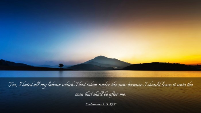 Picture 03 - Ecclesiastes 2:18 KJV Desktop Wallpaper - Yea, I hated all my labour which I had taken - Desktop Bible Verse Wallpaper