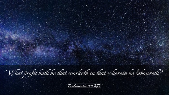 Picture 03 - Ecclesiastes 3:9 KJV Desktop Wallpaper - What profit hath he that worketh in that wherein - Desktop Bible Verse Wallpaper