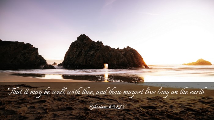 Picture 03 - Ephesians 6:3 KJV Desktop Wallpaper - That it may be well with thee, and thou mayest - Desktop Bible Verse Wallpaper