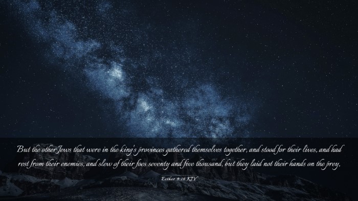 Picture 03 - Esther 9:16 KJV Desktop Wallpaper - But the other Jews that were in the king's - Desktop Bible Verse Wallpaper