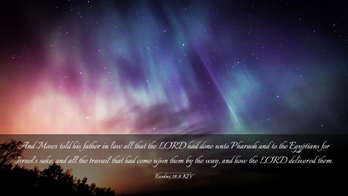 Picture 03 - Exodus 18:8 KJV Desktop Wallpaper - And Moses told his father in law all that the - Desktop Bible Verse Wallpaper