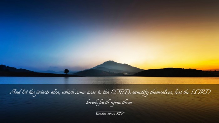 Picture 03 - Exodus 19:22 KJV Desktop Wallpaper - And let the priests also, which come near to the - Desktop Bible Verse Wallpaper