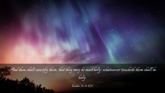 Picture 03 - Exodus 30:29 KJV Desktop Wallpaper - And thou shalt sanctify them, that they may be - Desktop Bible Verse Wallpaper