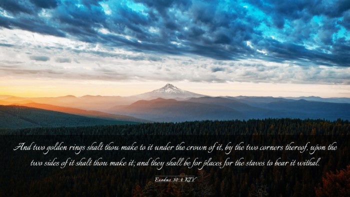 Picture 03 - Exodus 30:4 KJV Desktop Wallpaper - And two golden rings shalt thou make to it under - Desktop Bible Verse Wallpaper