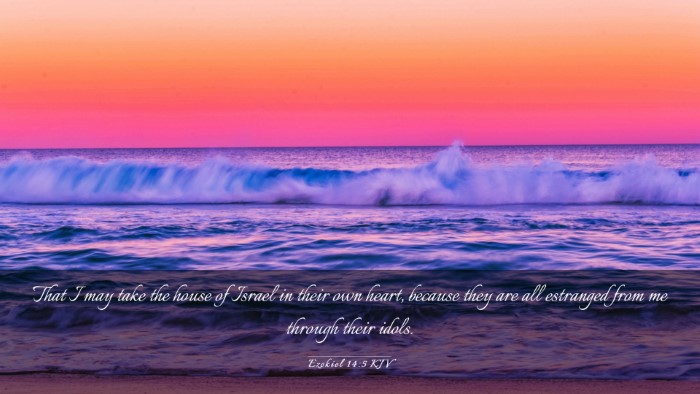 Picture 03 - Ezekiel 14:5 KJV Desktop Wallpaper - That I may take the house of Israel in their own - Desktop Bible Verse Wallpaper