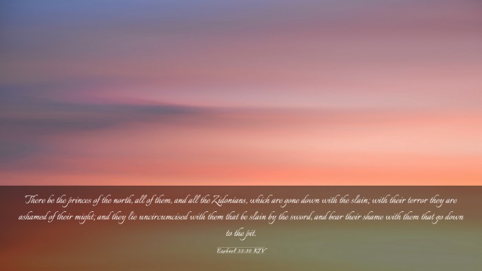 Picture 03 - Ezekiel 32:30 KJV Desktop Wallpaper - There be the princes of the north, all of them, - Desktop Bible Verse Wallpaper