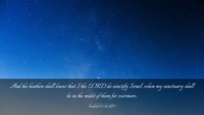 Picture 03 - Ezekiel 37:28 KJV Desktop Wallpaper - And the heathen shall know that I the LORD do - Desktop Bible Verse Wallpaper