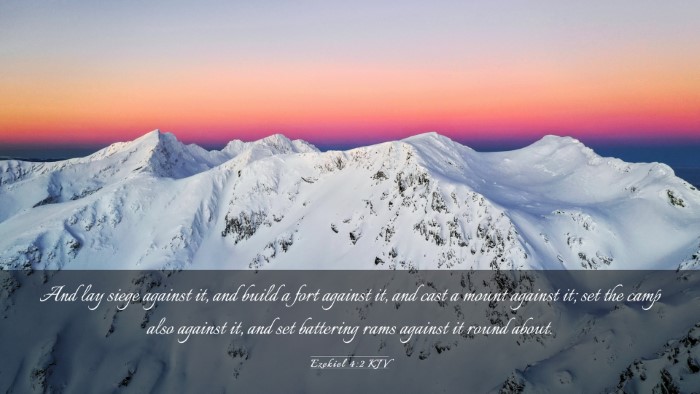 Picture 03 - Ezekiel 4:2 KJV Desktop Wallpaper - And lay siege against it, and build a fort - Desktop Bible Verse Wallpaper