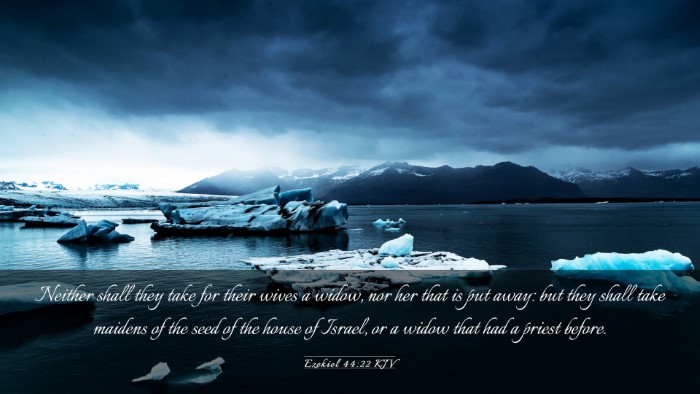 Picture 03 - Ezekiel 44:22 KJV Desktop Wallpaper - Neither shall they take for their wives a widow, - Desktop Bible Verse Wallpaper