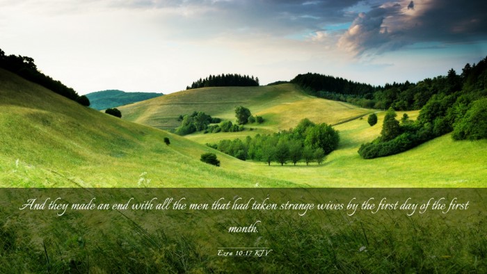 Picture 03 - Ezra 10:17 KJV Desktop Wallpaper - And they made an end with all the men that had - Desktop Bible Verse Wallpaper