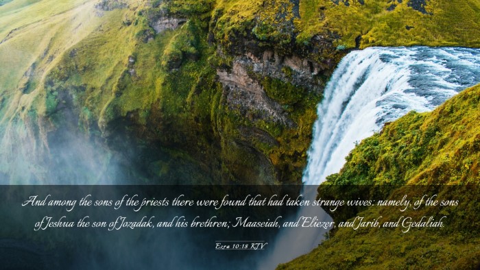 Picture 03 - Ezra 10:18 KJV Desktop Wallpaper - And among the sons of the priests there were - Desktop Bible Verse Wallpaper