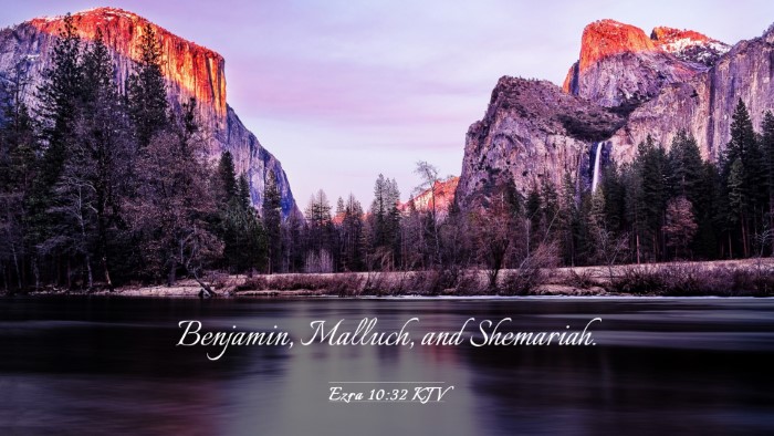 Picture 03 - Ezra 10:32 KJV Desktop Wallpaper - Benjamin, Malluch, and - Desktop Bible Verse Wallpaper