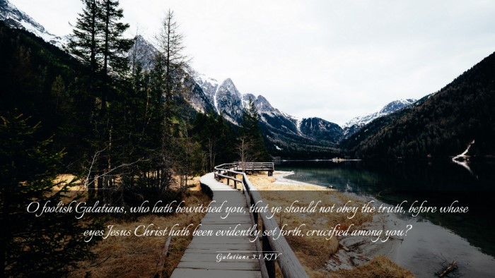 Picture 03 - Galatians 3:1 KJV Desktop Wallpaper - O foolish Galatians, who hath bewitched you, that - Desktop Bible Verse Wallpaper