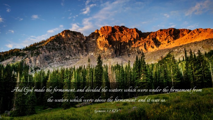 Picture 03 - Genesis 1:7 KJV Desktop Wallpaper - And God made the firmament, and divided the - Desktop Bible Verse Wallpaper