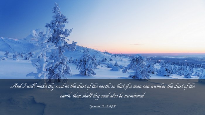 Picture 03 - Genesis 13:16 KJV Desktop Wallpaper - And I will make thy seed as the dust of the - Desktop Bible Verse Wallpaper