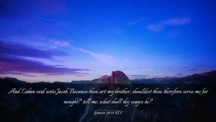 Picture 03 - Genesis 29:15 KJV Desktop Wallpaper - And Laban said unto Jacob, Because thou art my - Desktop Bible Verse Wallpaper