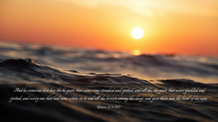 Picture 03 - Genesis 30:35 KJV Desktop Wallpaper - And he removed that day the he goats that were - Desktop Bible Verse Wallpaper