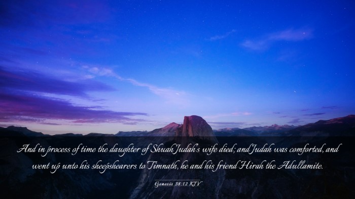 Picture 03 - Genesis 38:12 KJV Desktop Wallpaper - And in process of time the daughter of Shuah - Desktop Bible Verse Wallpaper