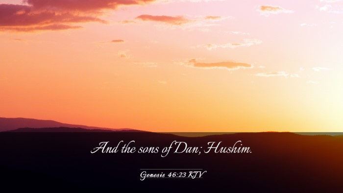 Picture 03 - Genesis 46:23 KJV Desktop Wallpaper - And the sons of Dan; - Desktop Bible Verse Wallpaper