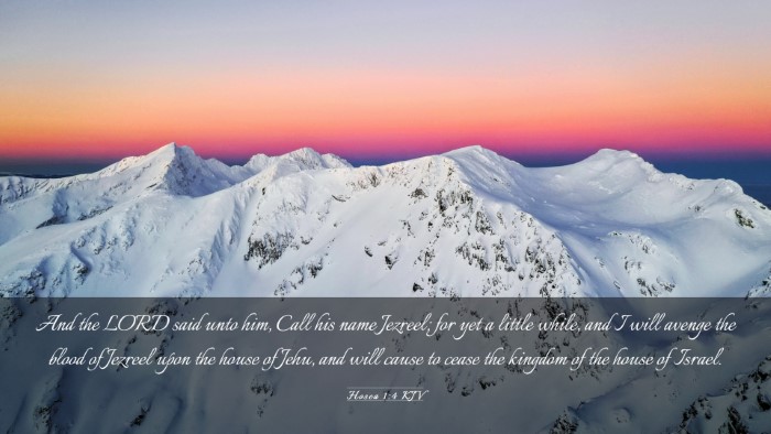 Picture 03 - Hosea 1:4 KJV Desktop Wallpaper - And the LORD said unto him, Call his name - Desktop Bible Verse Wallpaper