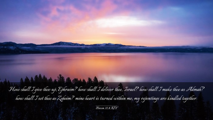Picture 03 - Hosea 11:8 KJV Desktop Wallpaper - How shall I give thee up, Ephraim? how shall I - Desktop Bible Verse Wallpaper
