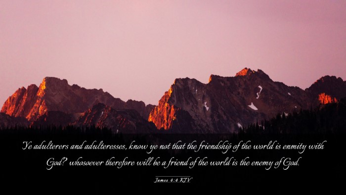 Picture 03 - James 4:4 KJV Desktop Wallpaper - Ye adulterers and adulteresses, know ye not that - Desktop Bible Verse Wallpaper
