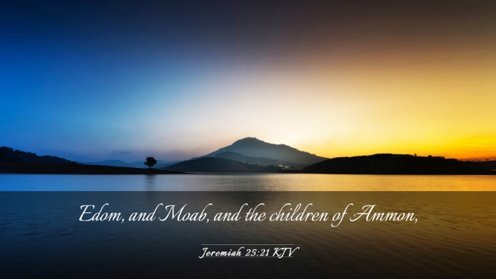 Picture 03 - Jeremiah 25:21 KJV Desktop Wallpaper - Edom, and Moab, and the children of - Desktop Bible Verse Wallpaper