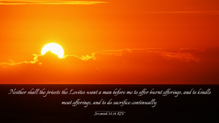 Picture 03 - Jeremiah 33:18 KJV Desktop Wallpaper - Neither shall the priests the Levites want a man - Desktop Bible Verse Wallpaper