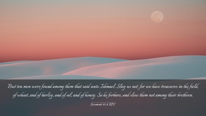 Picture 03 - Jeremiah 41:8 KJV Desktop Wallpaper - But ten men were found among them that said unto - Desktop Bible Verse Wallpaper