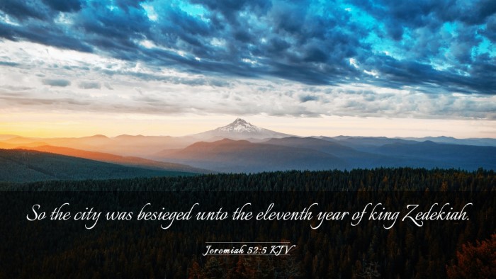 Picture 03 - Jeremiah 52:5 KJV Desktop Wallpaper - So the city was besieged unto the eleventh year - Desktop Bible Verse Wallpaper