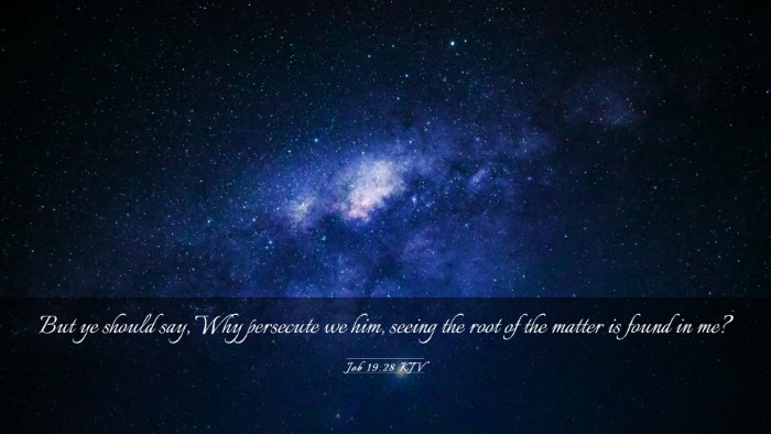 Picture 03 - Job 19:28 KJV Desktop Wallpaper - But ye should say, Why persecute we him, seeing - Desktop Bible Verse Wallpaper