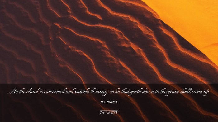 Picture 03 - Job 7:9 KJV Desktop Wallpaper - As the cloud is consumed and vanisheth away: so - Desktop Bible Verse Wallpaper