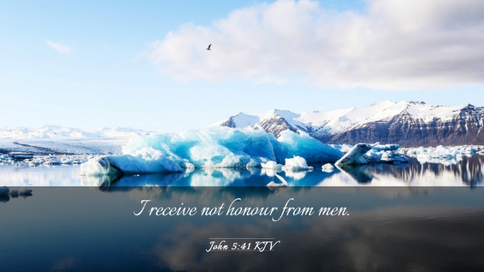 Picture 03 - John 5:41 KJV Desktop Wallpaper - I receive not honour from - Desktop Bible Verse Wallpaper