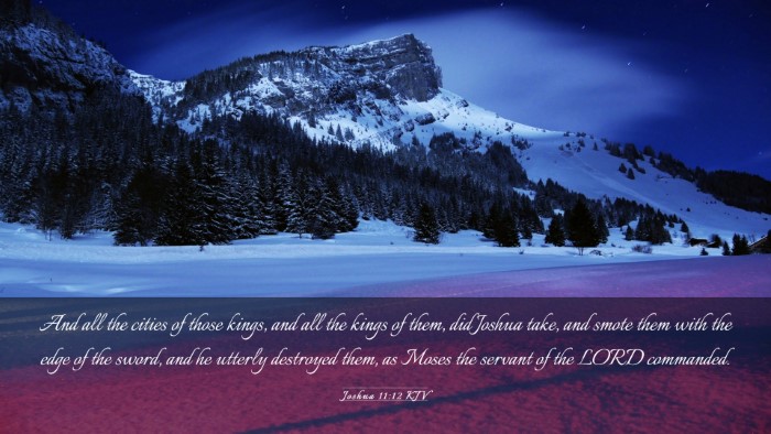 Picture 03 - Joshua 11:12 KJV Desktop Wallpaper - And all the cities of those kings, and all the - Desktop Bible Verse Wallpaper