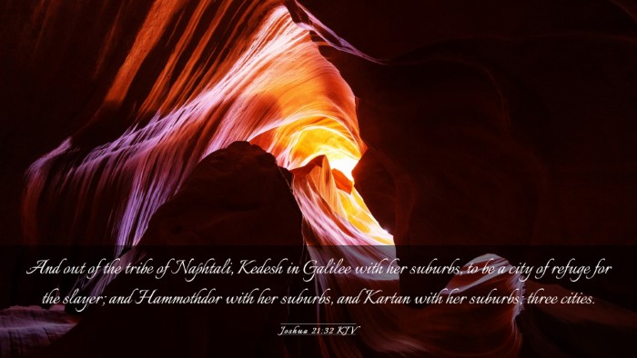 Picture 03 - Joshua 21:32 KJV Desktop Wallpaper - And out of the tribe of Naphtali, Kedesh in - Desktop Bible Verse Wallpaper