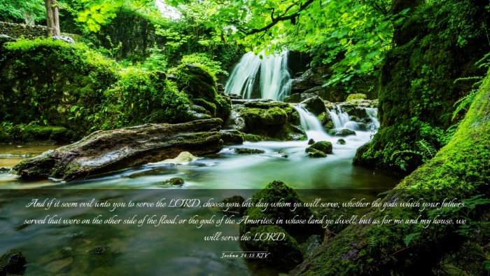 Picture 03 - Joshua 24:15 KJV Desktop Wallpaper - And if it seem evil unto you to serve the LORD, - Desktop Bible Verse Wallpaper