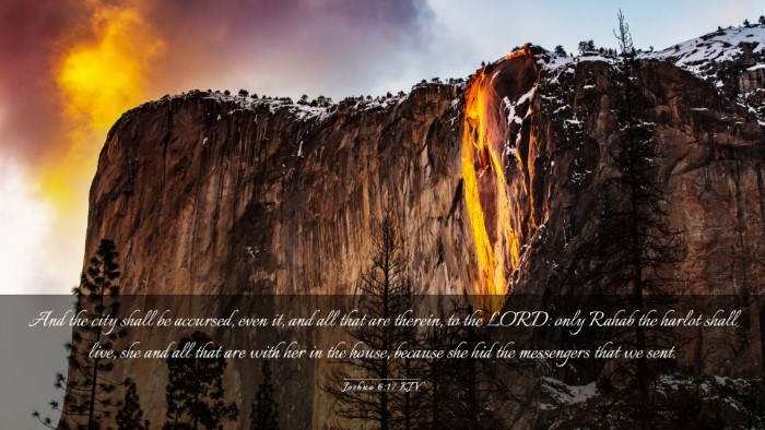 Picture 03 - Joshua 6:17 KJV Desktop Wallpaper - And the city shall be accursed, even it, and all - Desktop Bible Verse Wallpaper
