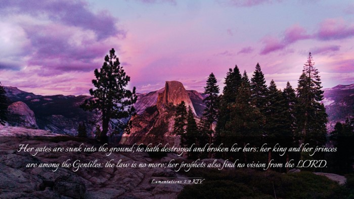 Picture 03 - Lamentations 2:9 KJV Desktop Wallpaper - Her gates are sunk into the ground; he hath - Desktop Bible Verse Wallpaper