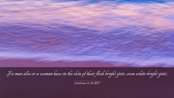 Picture 03 - Leviticus 13:38 KJV Desktop Wallpaper - If a man also or a woman have in the skin of - Desktop Bible Verse Wallpaper