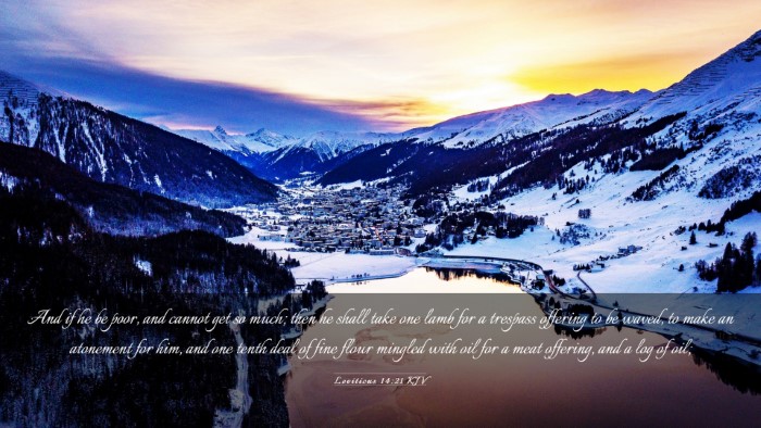 Picture 03 - Leviticus 14:21 KJV Desktop Wallpaper - And if he be poor, and cannot get so much; then - Desktop Bible Verse Wallpaper
