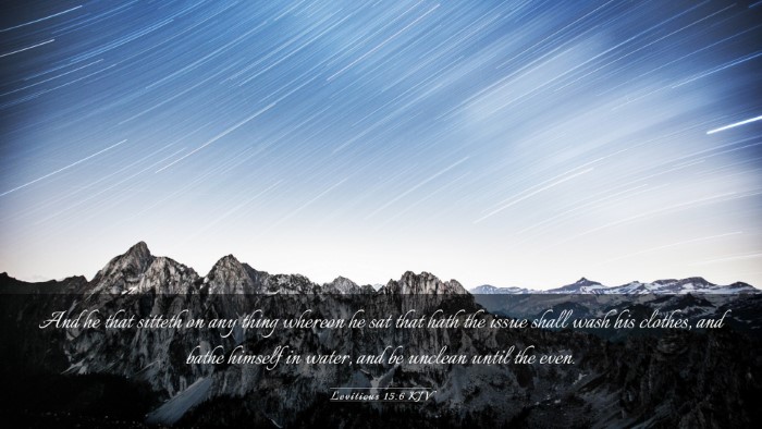 Picture 03 - Leviticus 15:6 KJV Desktop Wallpaper - And he that sitteth on any thing whereon he sat - Desktop Bible Verse Wallpaper