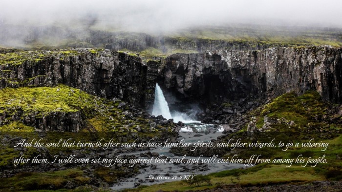 Picture 03 - Leviticus 20:6 KJV Desktop Wallpaper - And the soul that turneth after such as have - Desktop Bible Verse Wallpaper
