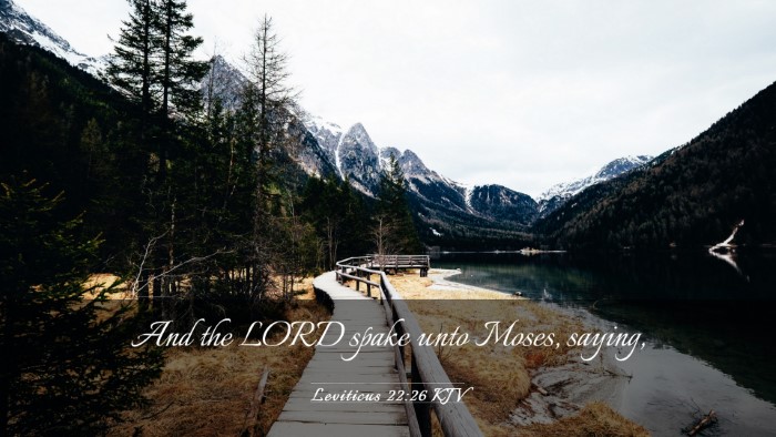 Picture 03 - Leviticus 22:26 KJV Desktop Wallpaper - And the LORD spake unto Moses, - Desktop Bible Verse Wallpaper
