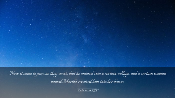 Picture 03 - Luke 10:38 KJV Desktop Wallpaper - Now it came to pass, as they went, that he - Desktop Bible Verse Wallpaper