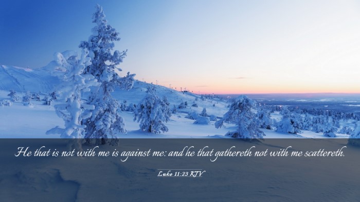 Picture 03 - Luke 11:23 KJV Desktop Wallpaper - He that is not with me is against me: and he that - Desktop Bible Verse Wallpaper